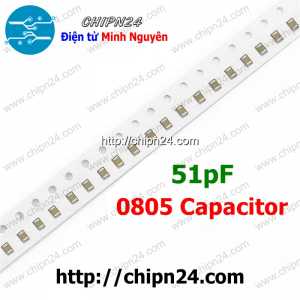 [25 con] (G26) Tụ dán 0805 51pF 50V (2.0x1.2mm)