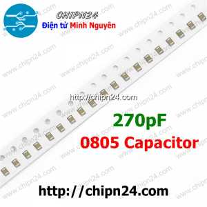 [25 con] (G27) Tụ dán 0805 270pF 50V (2.0x1.2mm)