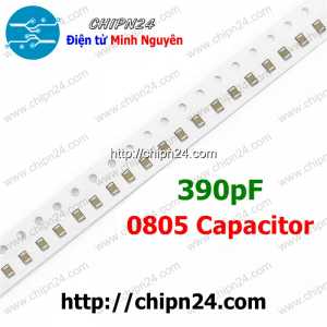 [25 con] (G27) Tụ dán 0805 390pF 50V (2.0x1.2mm)