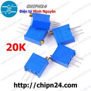 (K378) Biến trở tinh chỉnh Dọc 3296W 20K (203) (Biến trở VR vi chỉnh W203)