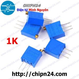 (K377) Biến trở tinh chỉnh Dọc 3296W 1K (102) (Biến trở VR vi chỉnh W102)