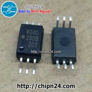 (SOP) Opto Dán W340 SOP-6 Đen Hàng Tốt (ACPL-W340-500E ACPL-W340)