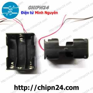 (C15) Hộp Đế pin 6 viên AA vuông