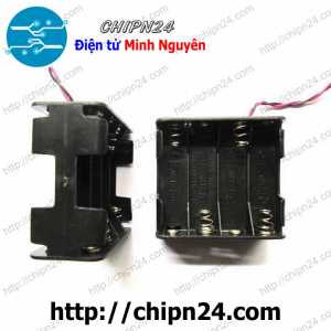 Hộp Đế pin 8 viên AA vuông