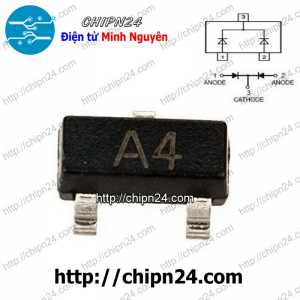 [25 con] (G9.1) Diode Dán BAV70 (A4 A4T A4W) SOT-23 0.2A 70V (Diode Kép Dual Switching Diode)