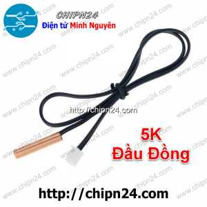 (F181) Đầu dò cảm biến nhiệt độ 5K Đầu Đồng (Sensor nhiệt, điều hòa không khí mặt lạnh)