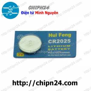 Pin CR2025 Trong Vỉ 3V HUIFENG Xanh Dương