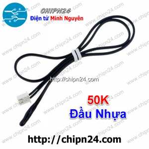 (F180) Đầu dò cảm biến nhiệt độ 50K Đầu Nhựa (Sensor nhiệt, điều hòa không khí mặt lạnh)