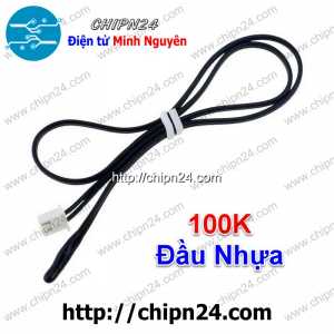 (F180) Đầu dò cảm biến nhiệt độ 100K Đầu Nhựa (Sensor nhiệt, điều hòa không khí mặt lạnh)