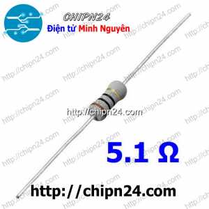 [10 con] Điện Trở 5.1R 1W 5%